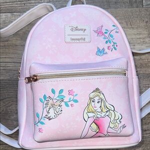 Loungefly Pink Disney Princess Aurora Briar Rose Sleeping Beauty Backpack
